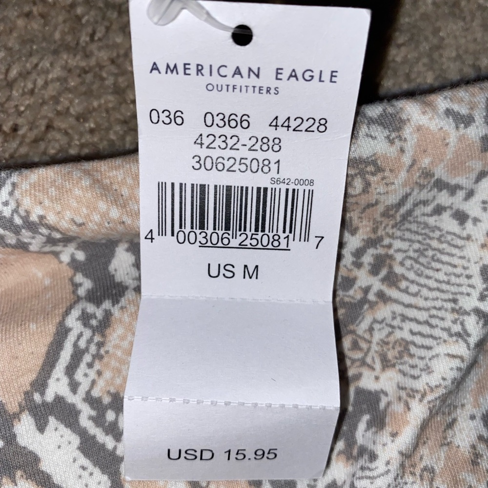 American Eagle snakeskin tube top size M never worn with tags - Picture 2 of 3